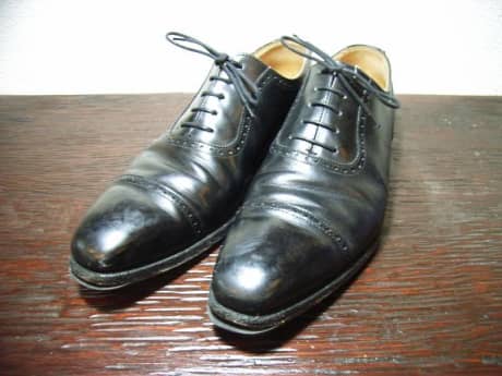 CROCKETT&JONES　ハーフラバーソールと靴磨き | 靴修理