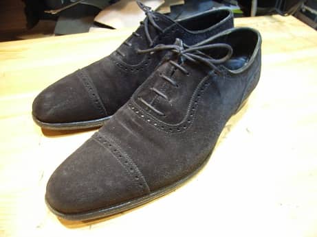 Crockett&Jones　「ENDELL」　ヒール交換＆ハーフラバー＆シューレース交換 | 靴修理