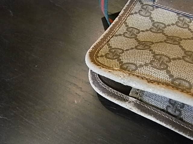 グッチ　トートバッグ（GUCCI）　パイピング補修、クリーニング＆染め直し | バッグ修理