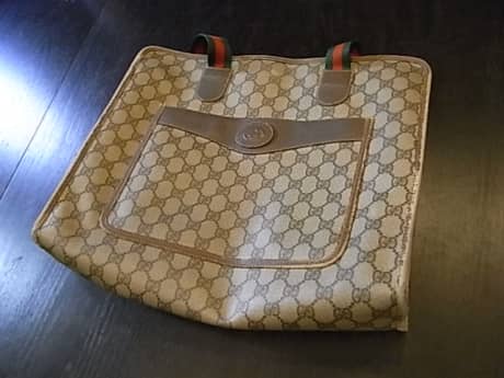 グッチ　トートバッグ（GUCCI）　パイピング補修、クリーニング＆染め直し | バッグ修理