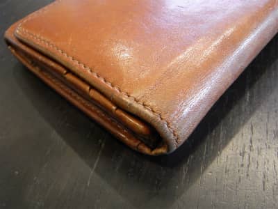 HIROFU 長財布（ヒロフ）　クリーニング＋染め直し | 革小物修理