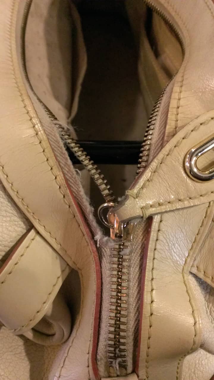 ルイヴィトン（Louis Vuitton）スハリ ショルダーバッグ ファスナー交換 | バッグ修理