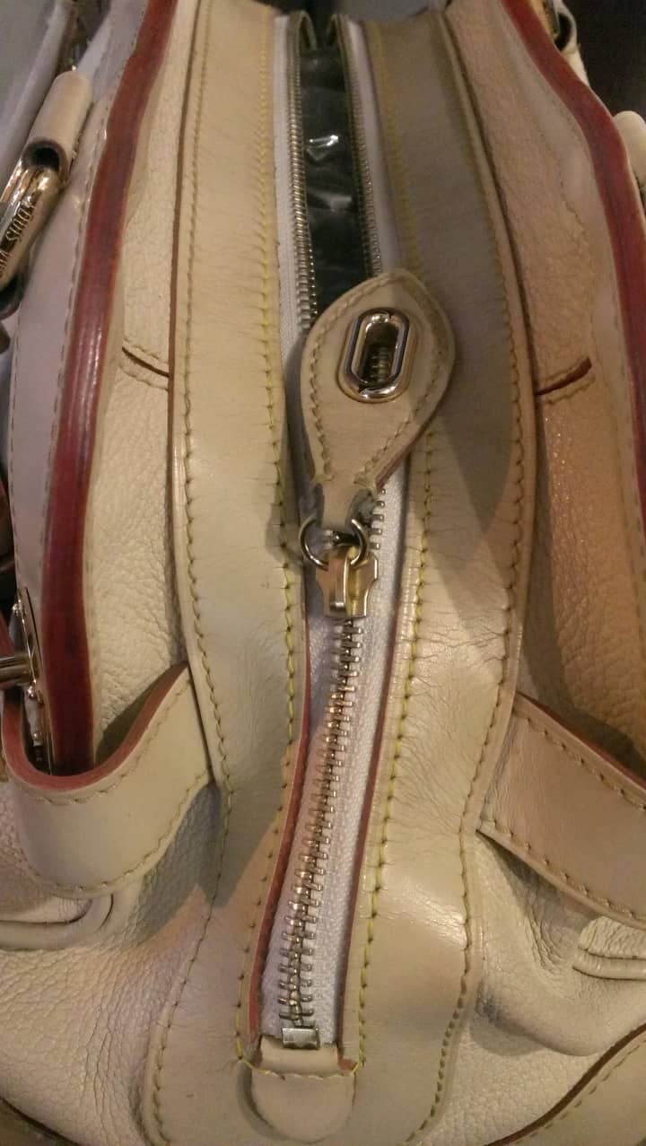 ルイヴィトン（Louis Vuitton）スハリ ショルダーバッグ ファスナー交換 | バッグ修理