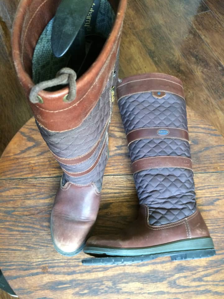 Dubarryデッキブーツ　オールソール交換 | 靴修理