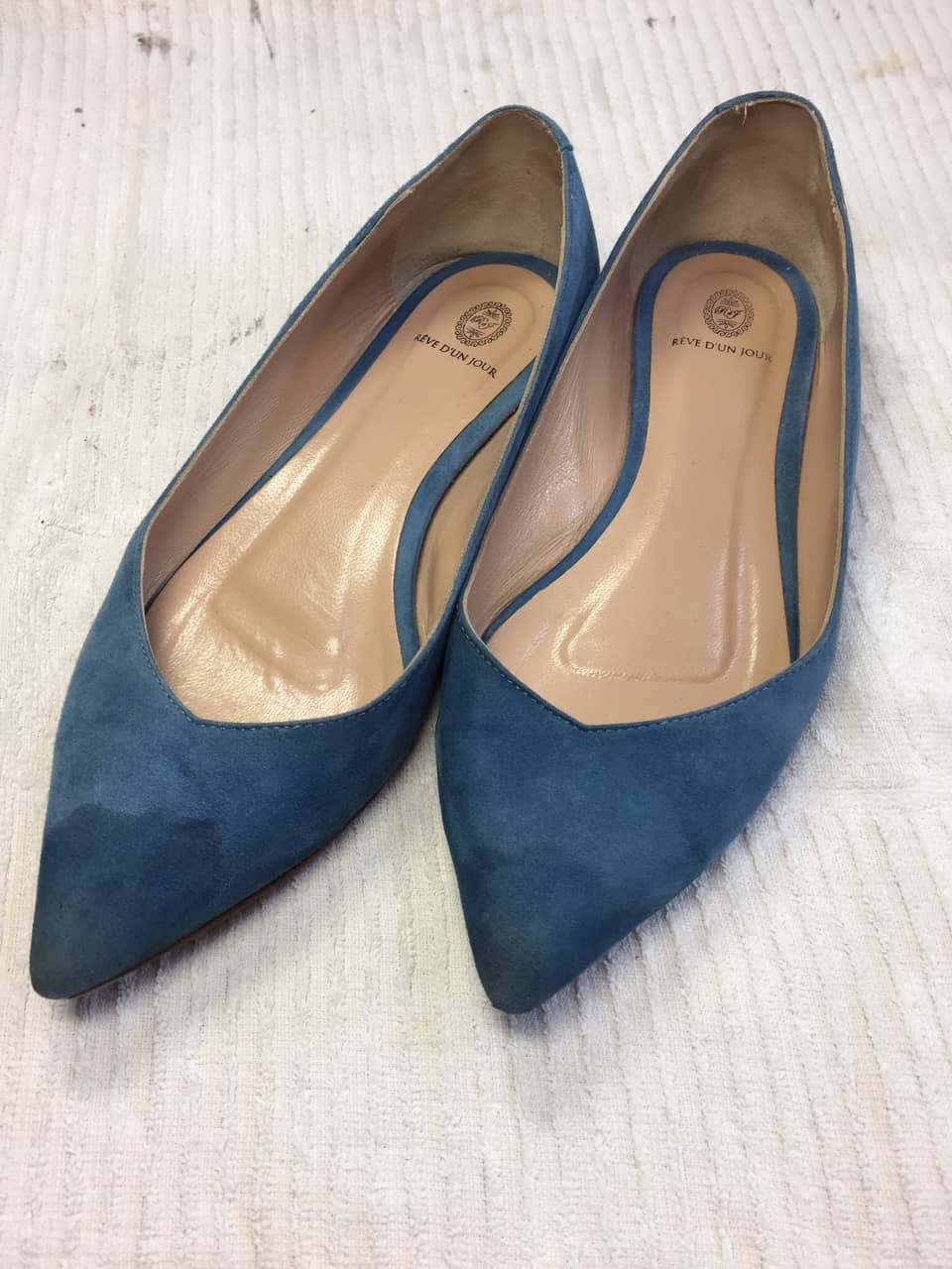 修理事例 婦人 スエードパンプス クリーニング 靴とバッグの本格メンテナンスならスピカ