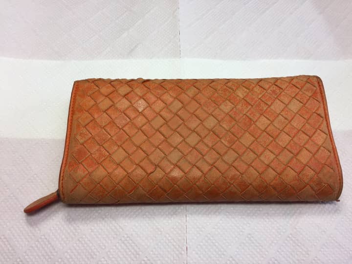 ボッテガ・ヴェネタ　長財布　染め直し | 革小物修理