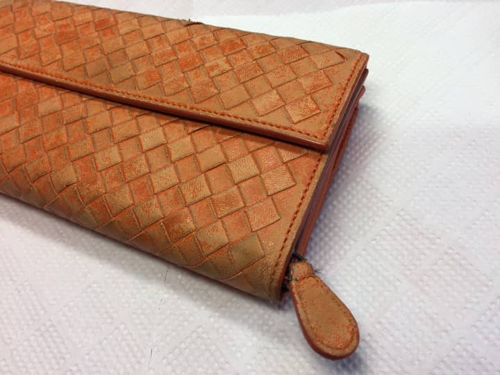 ボッテガ・ヴェネタ　長財布　染め直し | 革小物修理