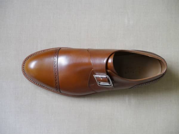 セミオーダーシューズ（Cap brogue single monks） | モンク