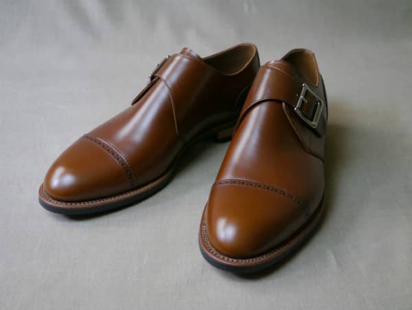 セミオーダーシューズ（Cap brogue single monks） | モンク