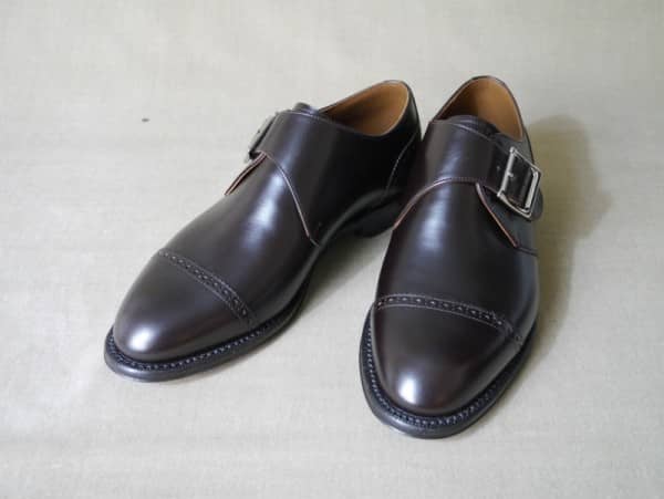 セミオーダーシューズ（Cap brogue single monks） | モンク