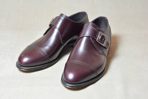 セミオーダーシューズ（Cap brogue single monks） | モンク