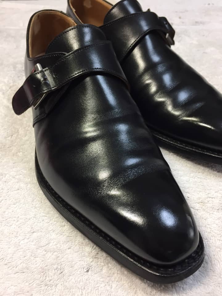 Crockett & Jones（クロケット＆ジョーンズ）　紳士靴　つま先キズ補修 | 靴修理