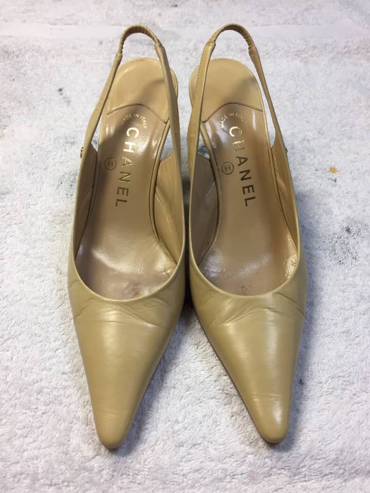 CHANEL（シャネル）パンプス　クリーニング＆染め直し | 靴修理