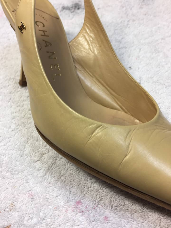 CHANEL（シャネル）パンプス　クリーニング＆染め直し | 靴修理