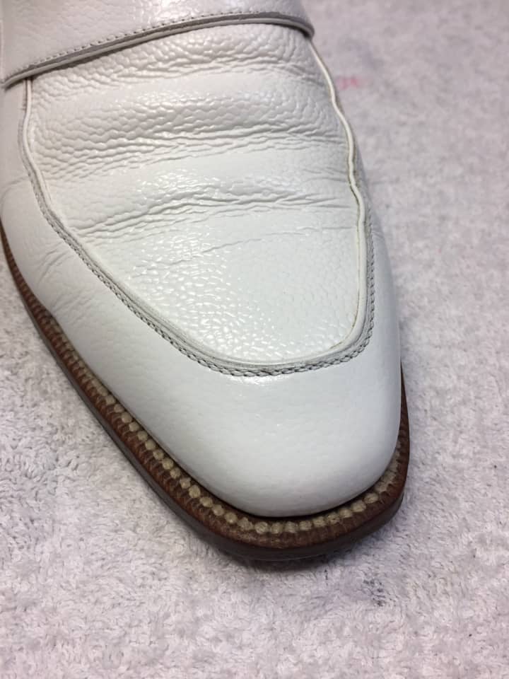 紳士靴　つま先キズ補修 | 靴修理