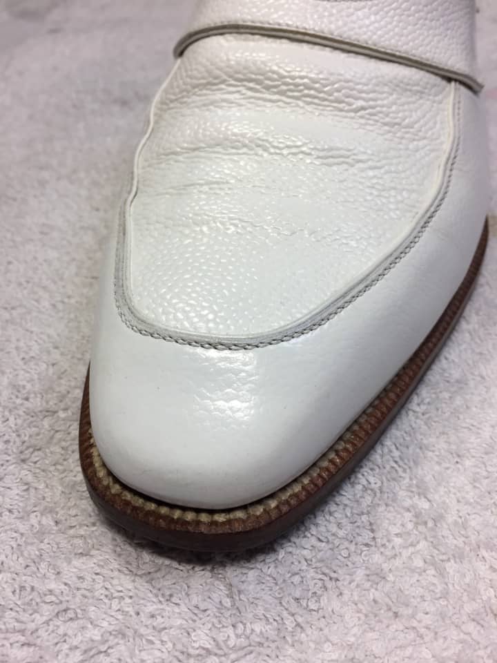 紳士靴　つま先キズ補修 | 靴修理