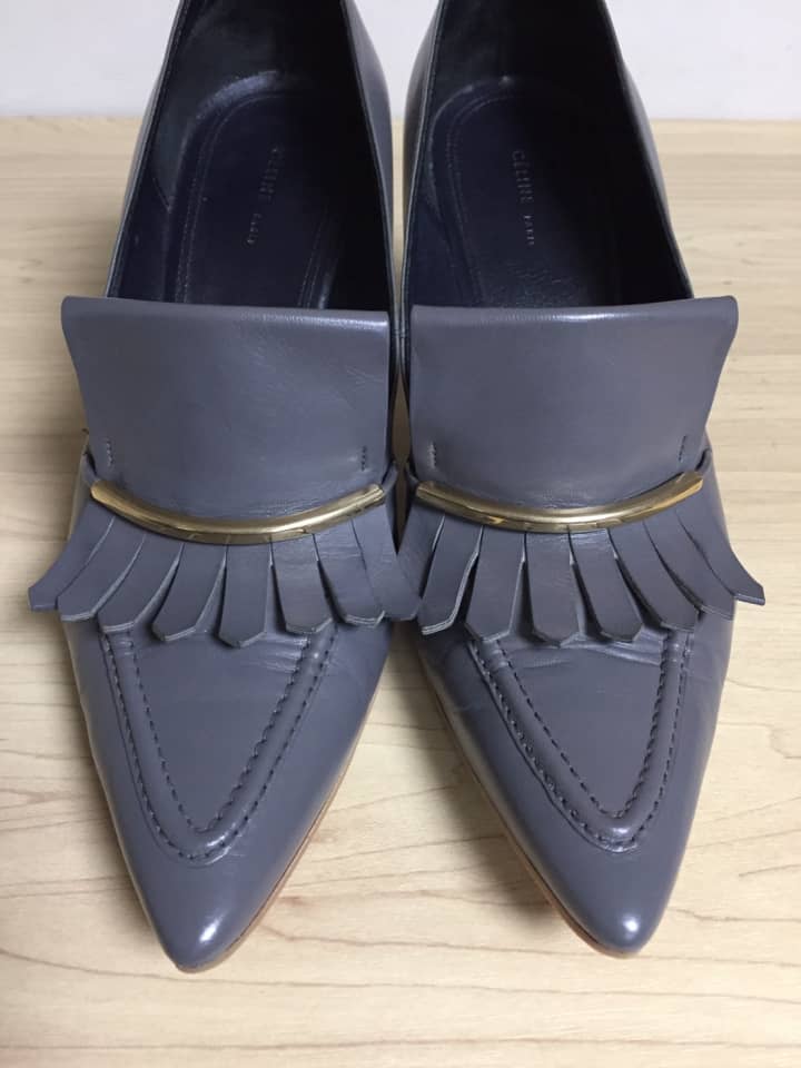 セリーヌ（Celine）婦人靴パンプス つま先キズ補修（染め直し） | 靴修理