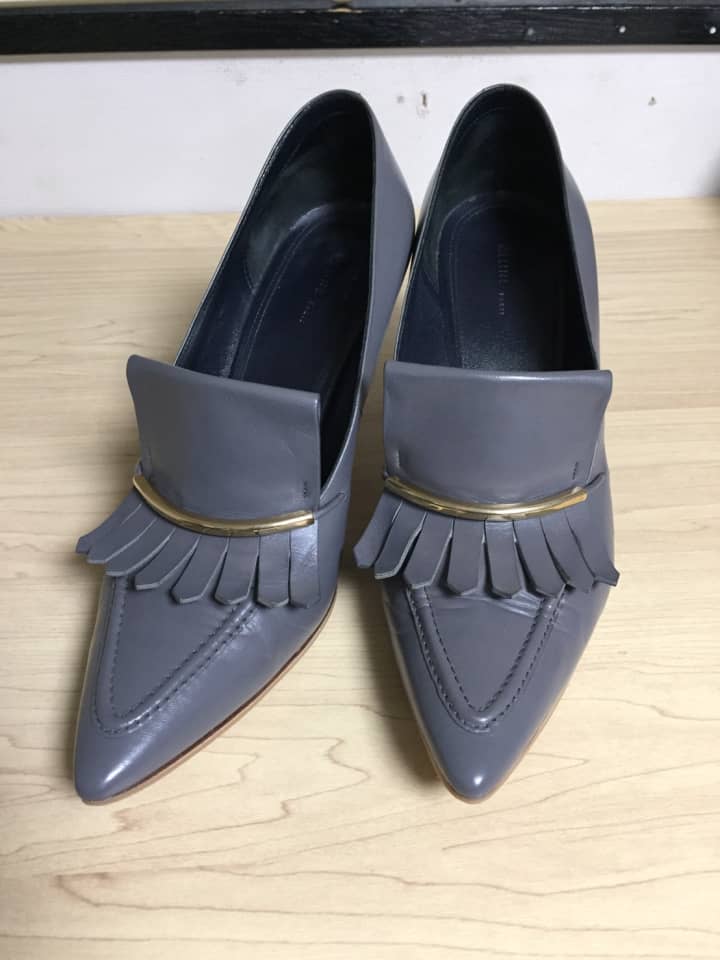 セリーヌ（Celine）婦人靴パンプス つま先キズ補修（染め直し） | 靴修理