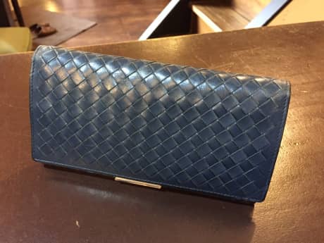 ボッテガヴェネタ（Bottega Veneta）長財布　クリーニング＆染め直し | 革小物修理
