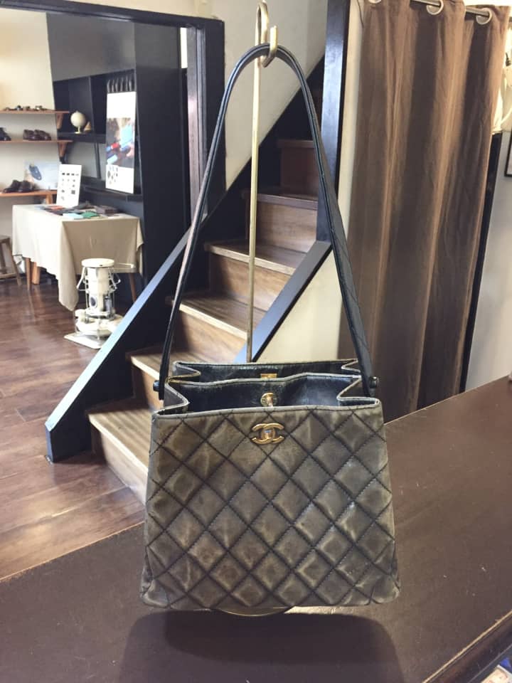 シャネル（CHANEL）マトラッセ　ショルダーバッグ　クリーニング＆染め直し | バッグ修理