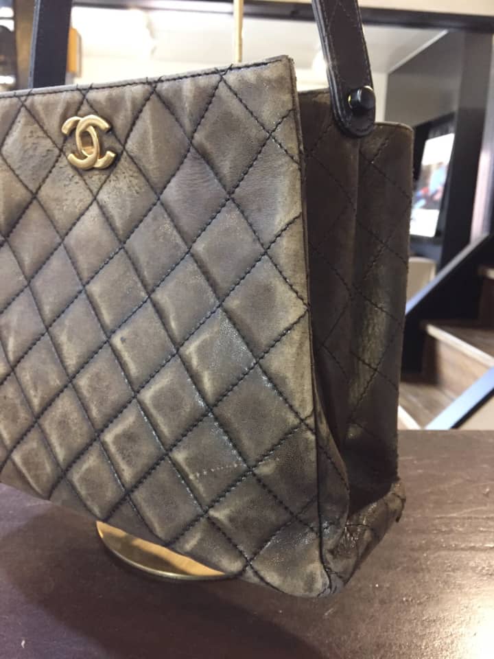 シャネル（CHANEL）マトラッセ　ショルダーバッグ　クリーニング＆染め直し | バッグ修理