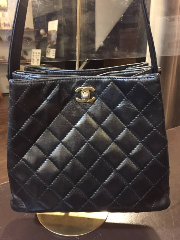 シャネル（CHANEL）マトラッセ　ショルダーバッグ　クリーニング＆染め直し | バッグ修理