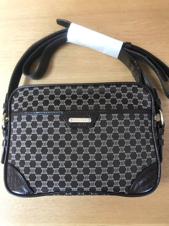 セリーヌ（CELINE）ショルダーバッグ　パイピング交換＋染め直し | バッグ修理