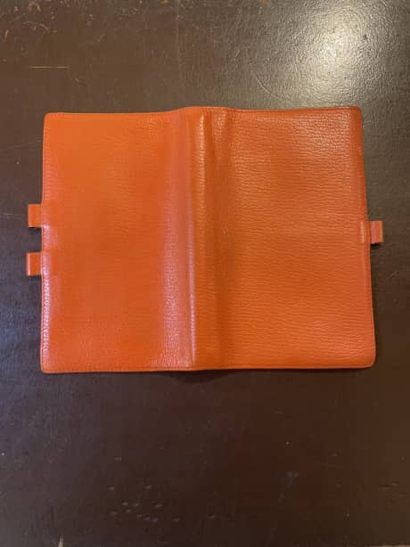 エルメス（HERMES）手帳カバー　クリーニング＆染め直し | 靴修理
