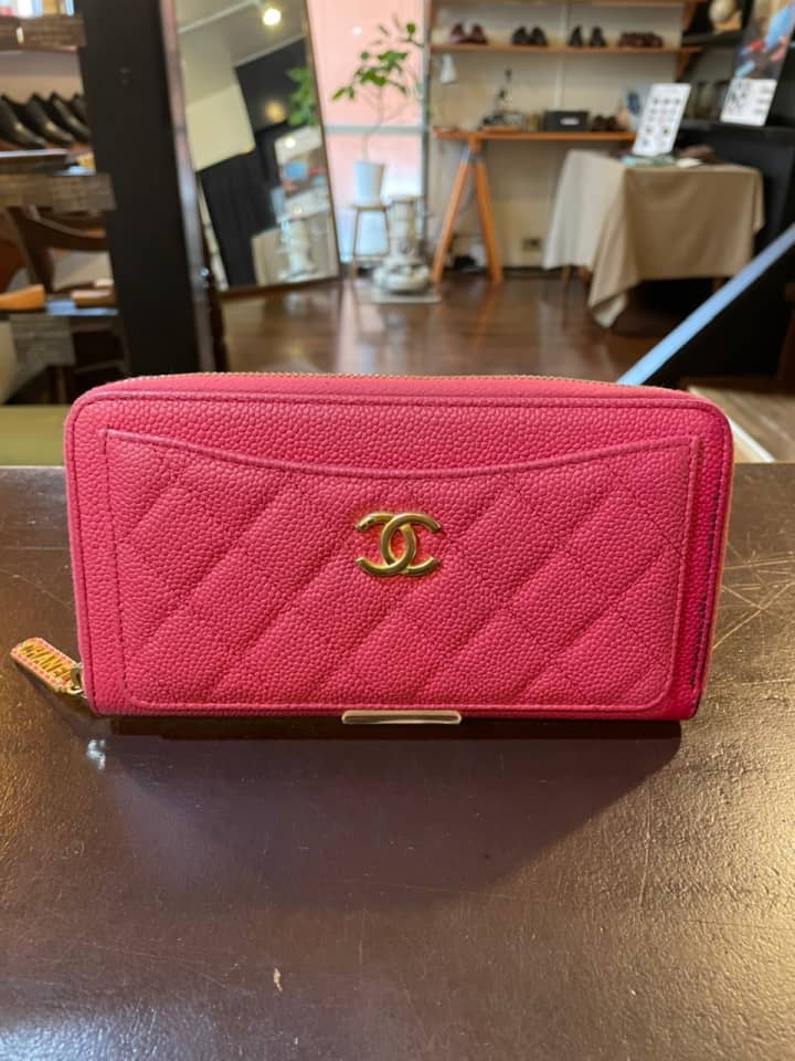 シャネル（CHANEL）長財布　クリーニング＆染め直し | 革小物修理