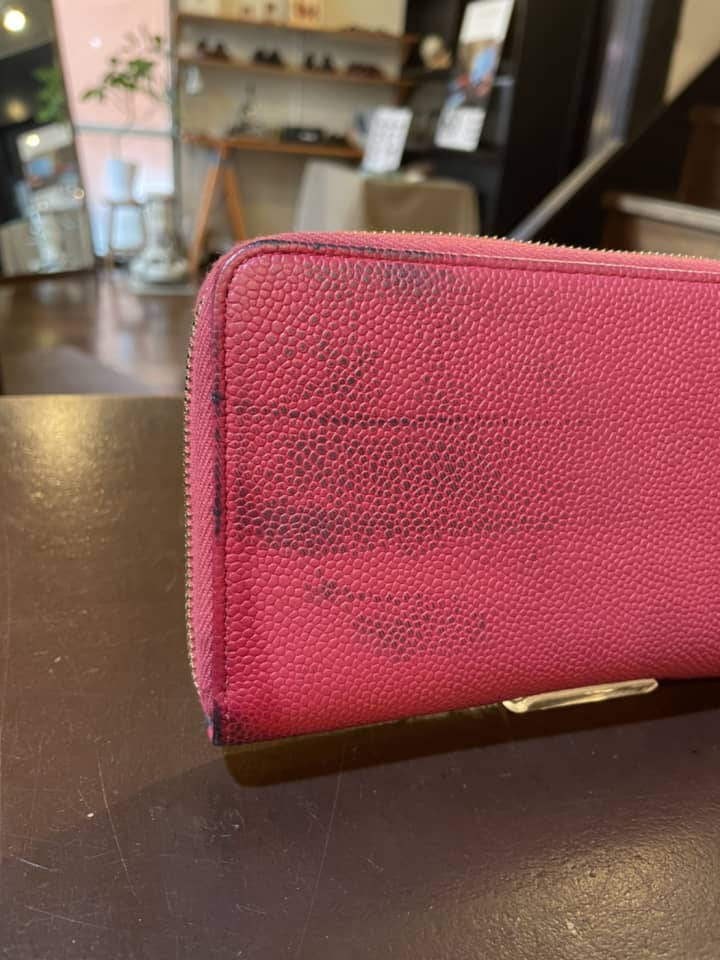 シャネル（CHANEL）長財布　クリーニング＆染め直し | 革小物修理