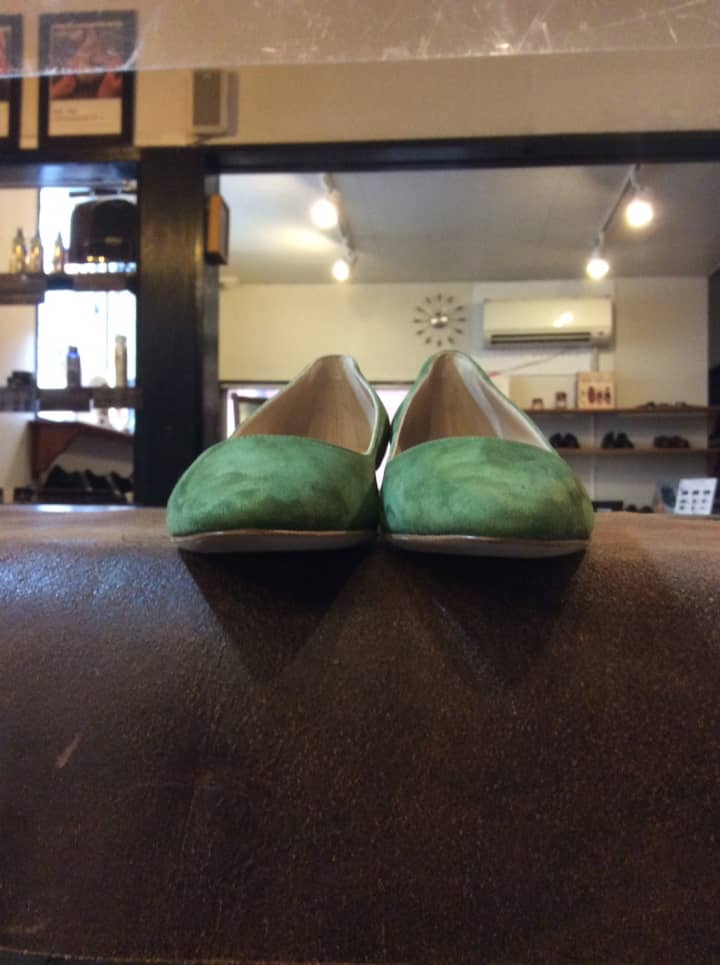 マノロブラニク（MANOLO BLAHNIK）パンプス　ハーフラバーソール | 靴修理