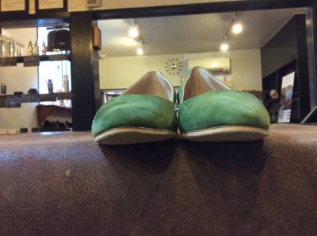 マノロブラニク（MANOLO BLAHNIK）パンプス　ハーフラバーソール | 靴修理