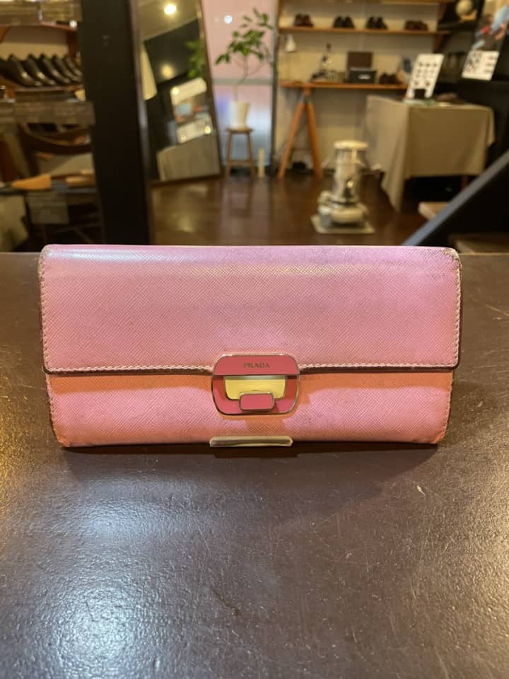 PRADA（プラダ）長財布　クリーニング＆染め直し | 革小物修理