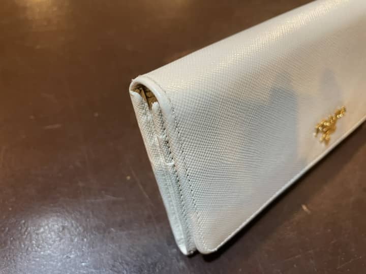プラダ（PRADA）財布　クリーニング＆染め直し | 革小物修理