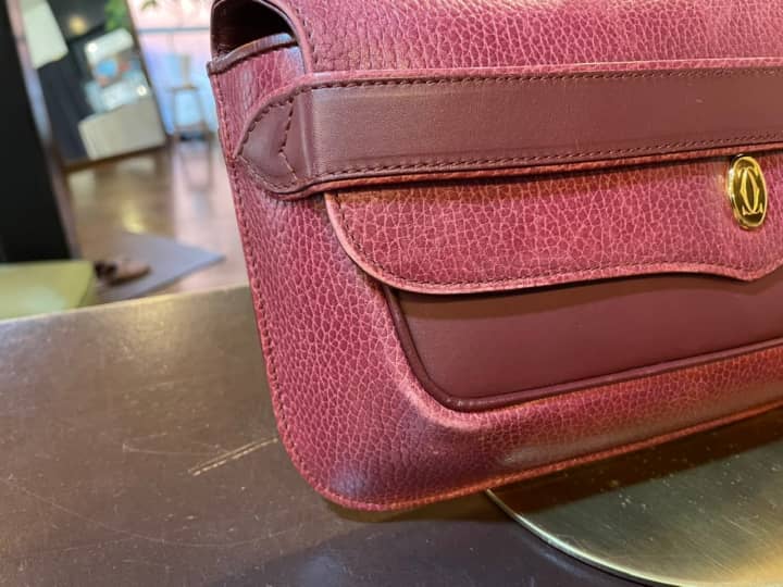 Cartier（カルティエ）バッグ　クリーニング＆染め直し | バッグ修理