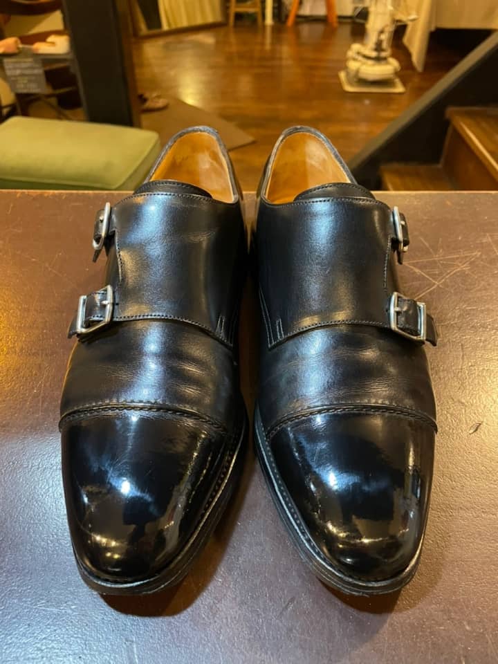 JOHN LOBB（ジョンロブ）ダブルモンクストラップ　鏡面磨き | 靴修理
