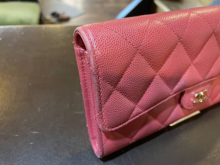 CHANEL（シャネル）長財布　クリーニング＆染め直し | 革小物修理