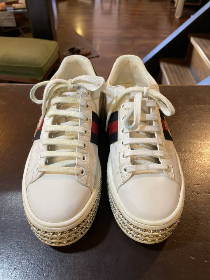 GUCCI（グッチ）スニーカー　クリーニング＆染め直し | 靴修理