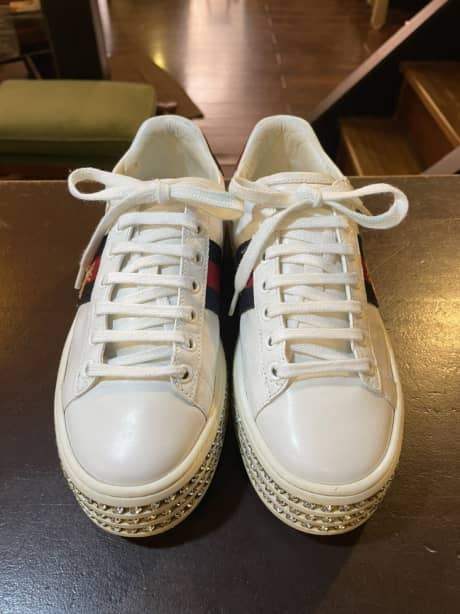GUCCI（グッチ）スニーカー　クリーニング＆染め直し | 靴修理
