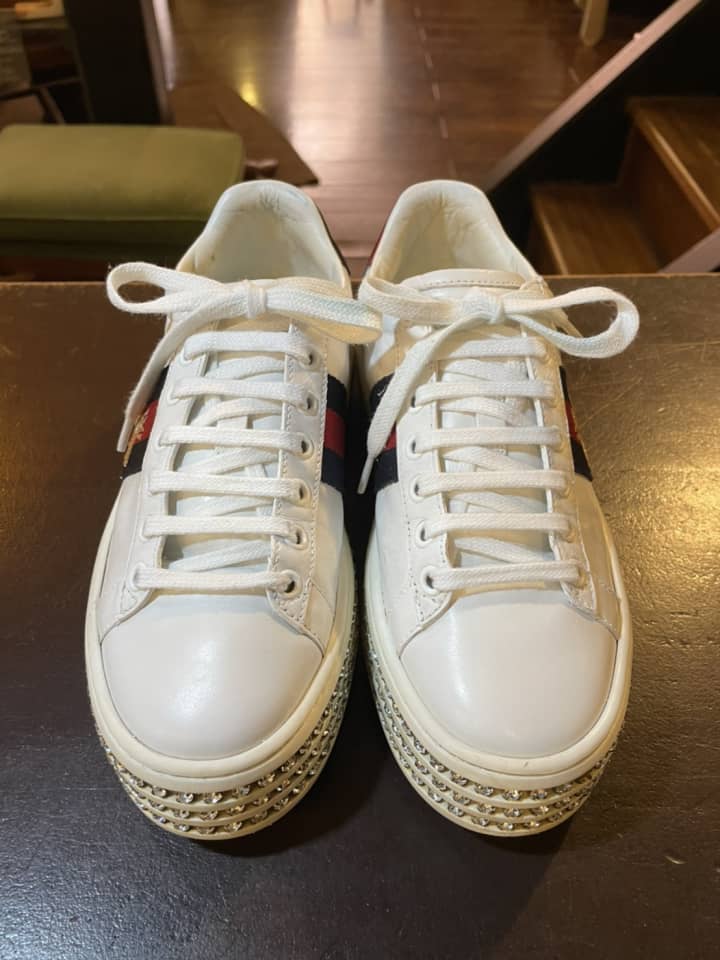 GUCCI（グッチ）スニーカー　クリーニング＆染め直し | 靴修理