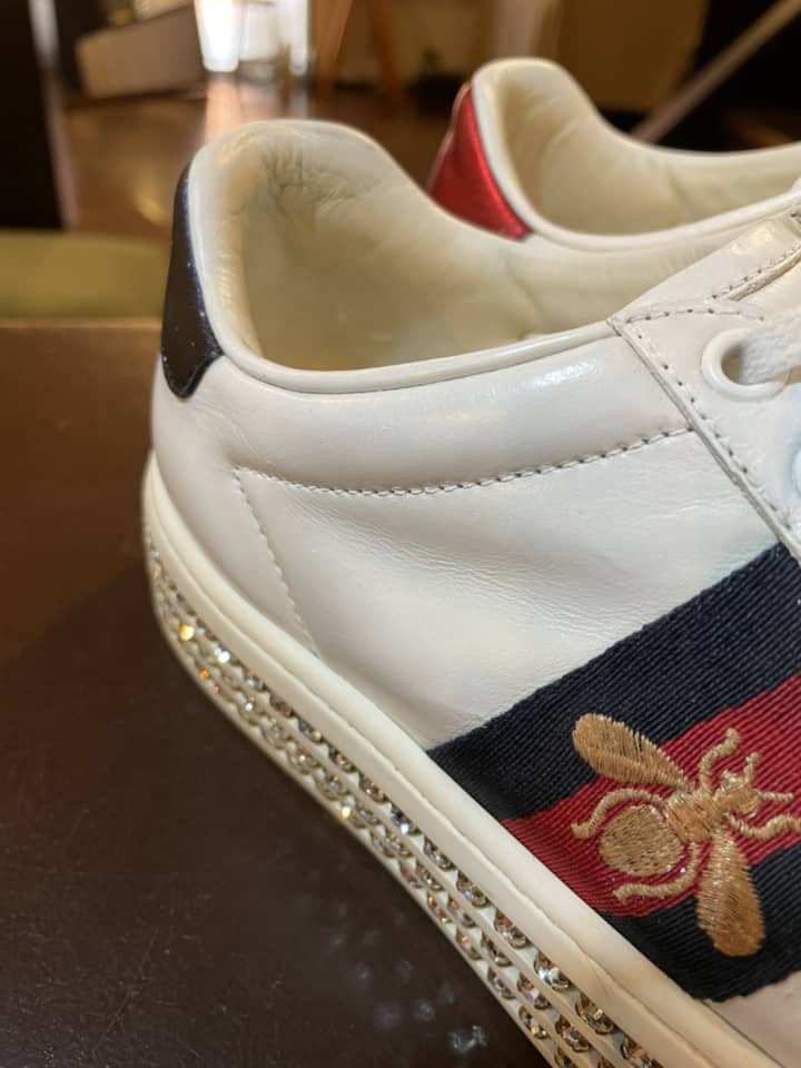 GUCCI（グッチ）スニーカー　クリーニング＆染め直し | 靴修理