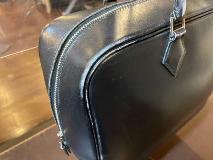 HERMES（エルメス）プリュム　クリーニング＆染め直し | バッグ修理