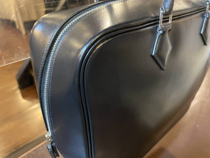 HERMES（エルメス）プリュム　クリーニング＆染め直し | バッグ修理