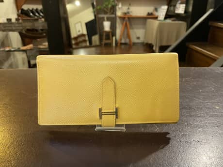 HERMES（エルメス）長財布　クリーニング＆染め直し | 革小物修理