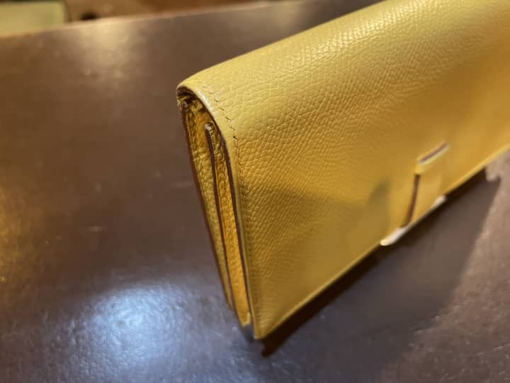 HERMES（エルメス）長財布　クリーニング＆染め直し | 革小物修理