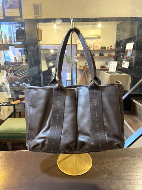 HERMES（エルメス）トートバッグ　クリーニング＆染め直し | バッグ修理