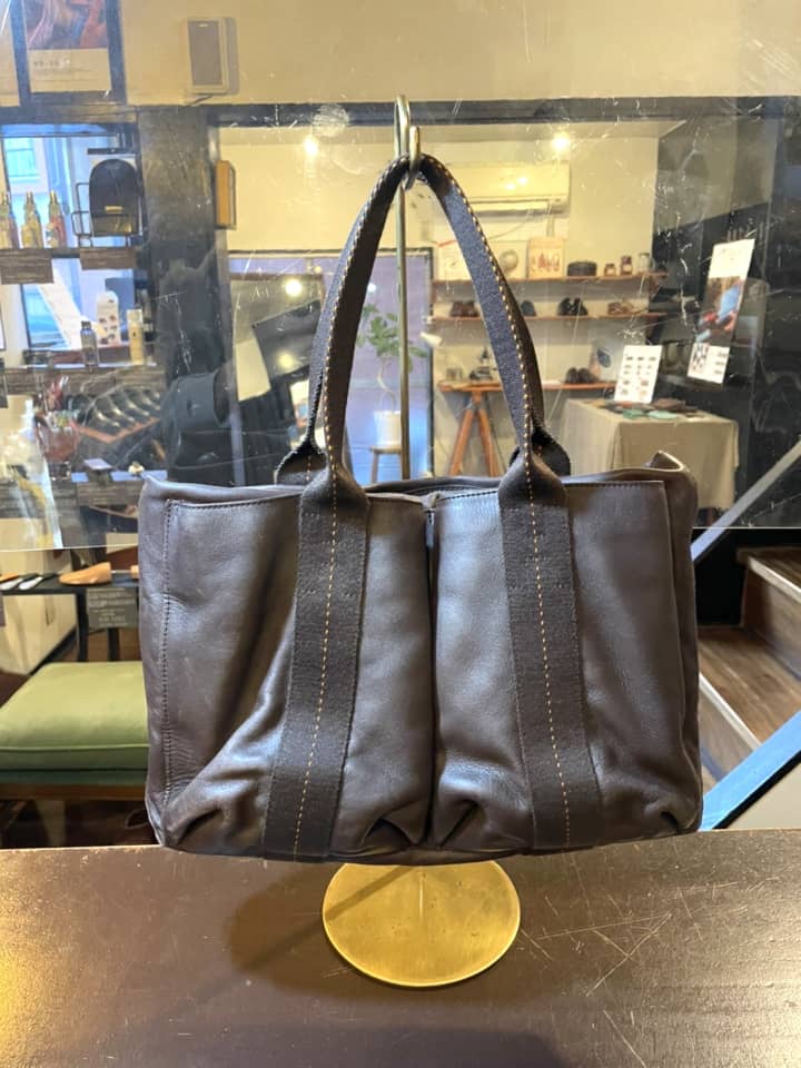 HERMES（エルメス）トートバッグ　クリーニング＆染め直し | バッグ修理