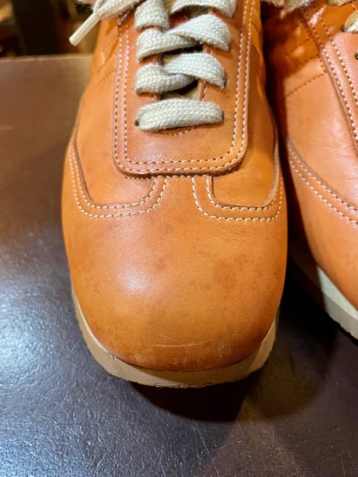 HERMES（エルメス）スニーカー　クリーニング＆染め直し | 靴修理