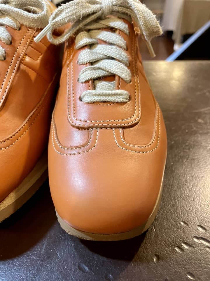 HERMES（エルメス）スニーカー　クリーニング＆染め直し | 靴修理
