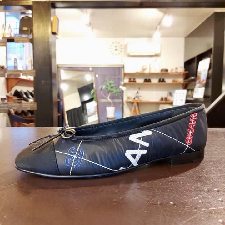 CHANEL（シャネル）フラットシューズ　ハーフラバーソール | 靴修理